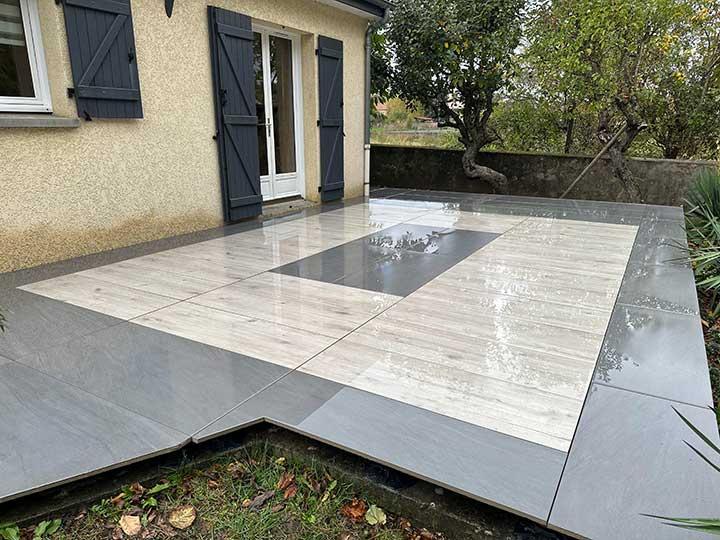 Création terrasse extérieure Brioude